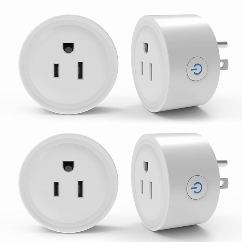 Sanofuturion WiFi Smart Plug | Compatible with Alexa & Google Home | WiFi Outlet for Remote Control & Timer and Schedule Function | No Hub Required | Safety Certified (4Pack) - Image 1